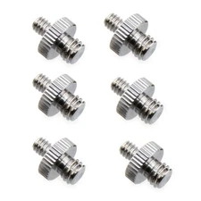 6x CAMVATE Stainless Steel 1/4"-20 to 3/8"-16 Male Screw Adapter fr Camera/Tripo