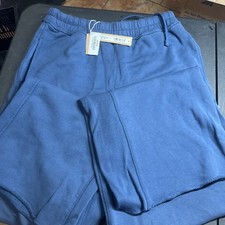 Skims French Terry Deconstructed Wide Leg Pant PT-PNT-7769W Color Indigo XXS