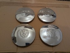 VW Mk1 Golf/Polo/Jetta 15cm Steel Chrome Centre Caps Set of 4