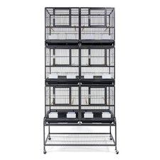 Flyline V2 Triple Double Breeding Bird Cage for Finch Budgie Cockatiel