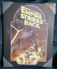 Star Wars Artissimo Wood Frame Wrapped Canvas Empire Strikes Back 15x19 Wall Art