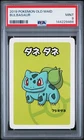 2019 Old Maid Pokemon Card Game Bulbasaur PSA 9 Japanese