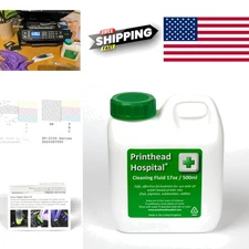 Cleaning Fluid for Inkjet Printers 17oz 500ml Safe Alcohol Free Formula