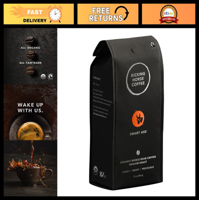 Medium Roast Whole Bean Coffee - Smart Ass Blend, 10 oz - Bold Flavor, Freshly R