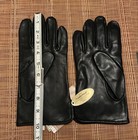 Vintage Martin Picasse Black 100% Leather Gloves Mens Large — photo 4