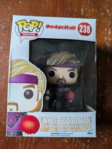 Funko Pop! Movies: Dodgeball #238 White Goodman Vaulted 2015 Box Damage