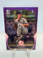 2023 Bowman Chrome Luis Serna 1st Prospect Purple Mojo Auto 005/299 BCP-168 