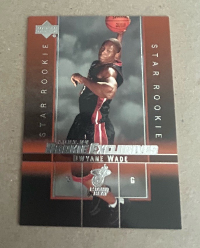2003-04 Upper Deck Rookie Exclusives - Star Rookie Dwyane Wade #5 (RC)