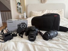 Canon EOS 2000D dslr camera bundle, Two lenses, bag, battery, charger, strap