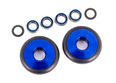 Traxxas 1/10 Slash 2WD VXL * Aluminum Wheelie Bar Wheels w/ Bearings & O-Rings,