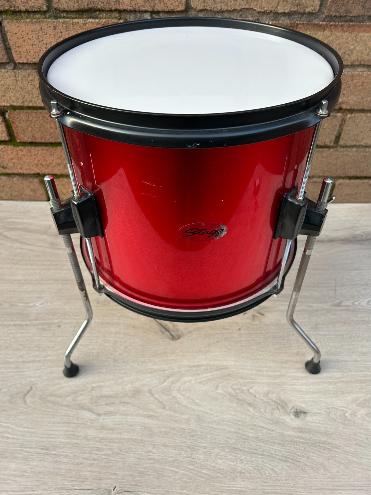 STAGG 12''x 10'' Floor Tom with Legs -Red - for Junior drum kit photo 2