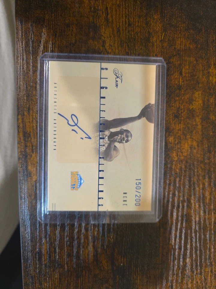 2004-05 Flair Significant Signings 150/200 Nene Nenê #SS-N Auto Denver Nuggets - Image 3 of 4