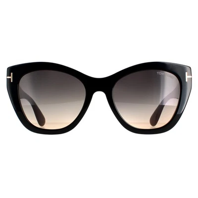Tom Ford Sonnenbrille FT0940 Cara 01B Glänzend Schwarz Rauch Grau Gradient - Bild 1 von 4