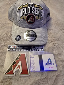 New Era 9FORTY Adjustable Arizona Diamondbacks World Series Gray Cap Hat