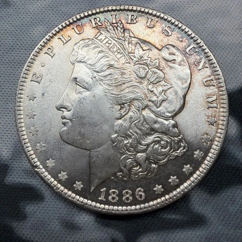 1886 P MORGAN SILVER DOLLAR! BEAUTIFUL Uncirculated Coin! Some Tone! WOW!