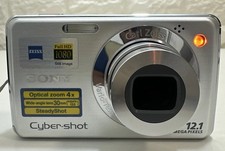 Sony Cyber-Shot DSC-W210 12.1MP Digital Camera Carl Zeiss Vario TessarSilver GWO