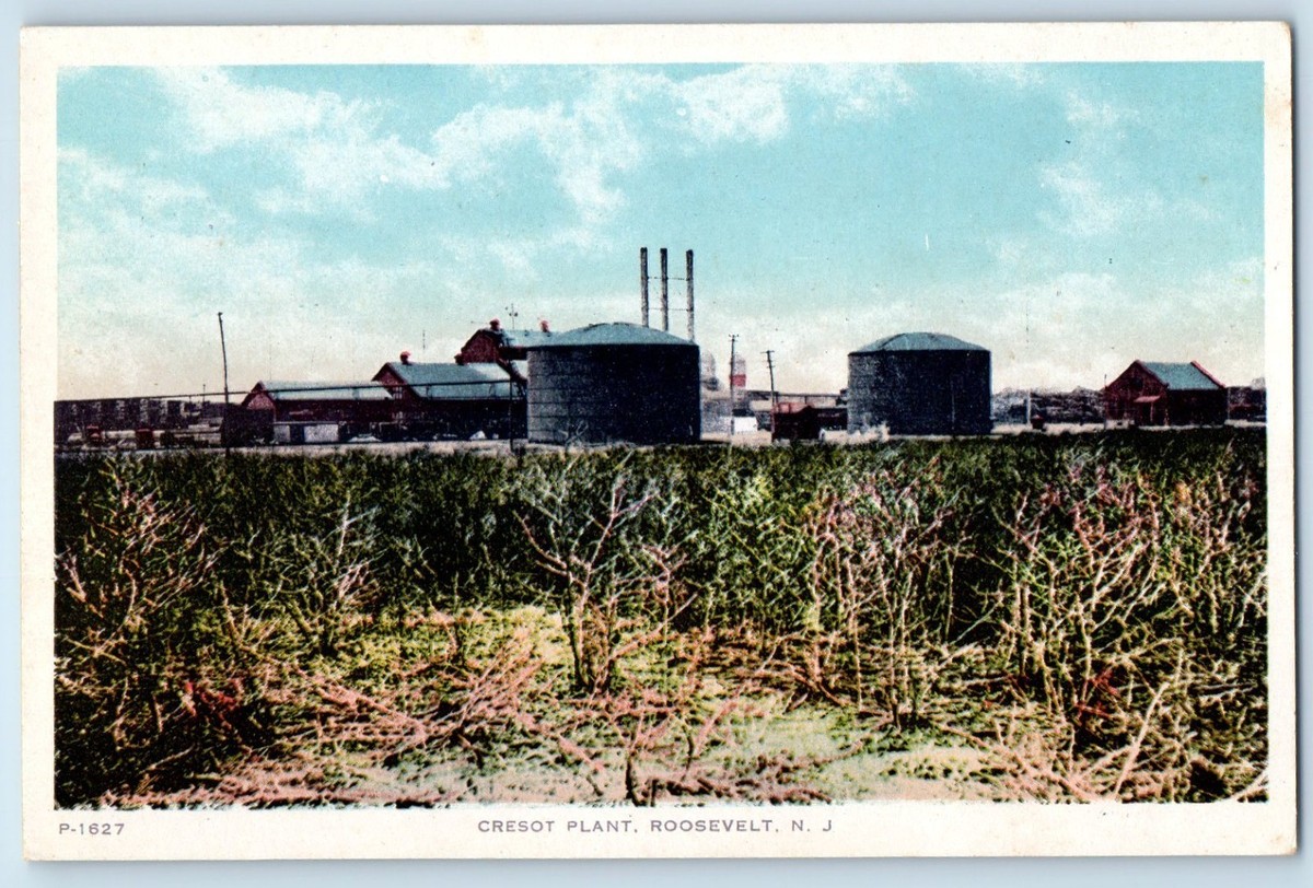 c1920 Roosevelt New Jersey NJ Vintage Postcard Cresot Plant