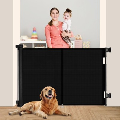 59 inch Retractable Baby Gates 42 inch Tall, Retractable Gate with Reinforced...