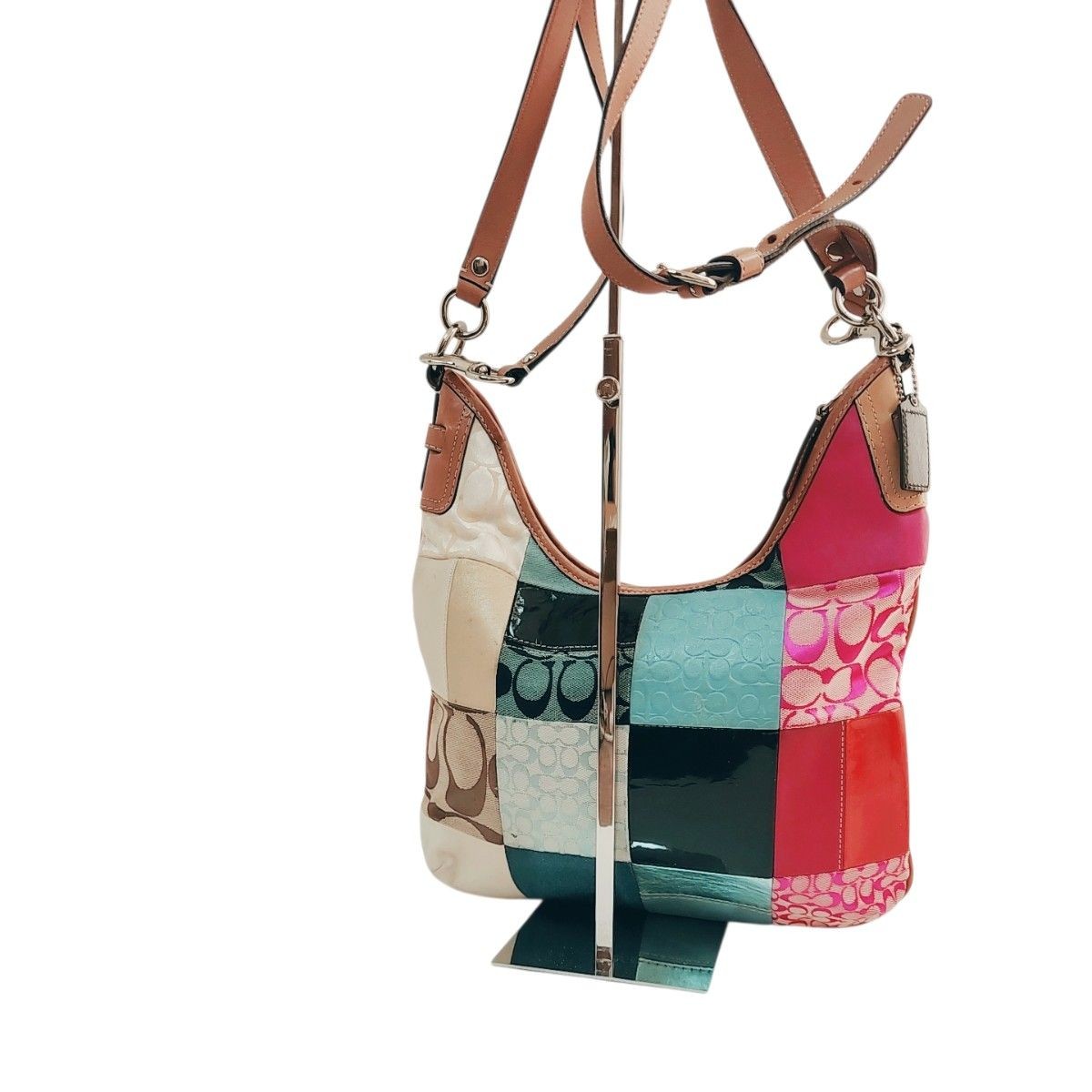COACH Patchwork Pattern Shoulder Bag 2way Signatu… - image 10