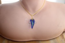 Kauai Creations White/Blue/Green Cross Sea Glass Necklace