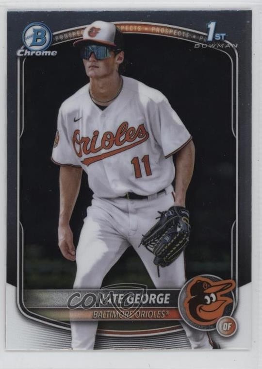 2025 Bowman Chrome Prospects Nate George #BCP-184 tw0