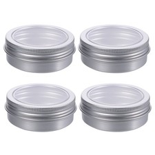  12pcs 60ml pots en étain en aluminium vides boîtes d'emballage cosmétique
