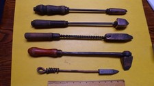 vintage antique rare unusual lot of five copper soldering irons