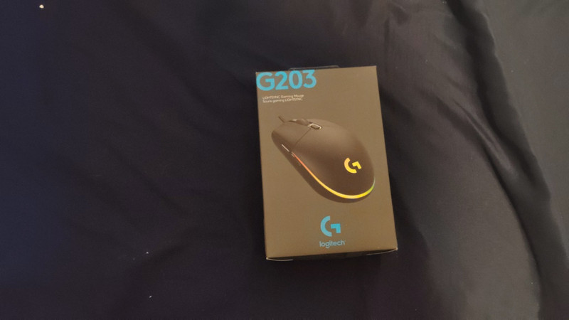 Logitech G203 LightSync Wired Gaming Mouse (Black) - New/Sealed!