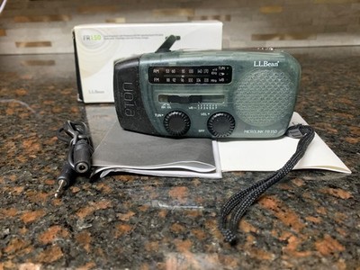 L.L.Bean FR150 Microlink Solar-Powered, Self-Powered AM/FM/Weatherband W/ Box