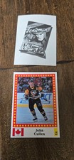 1991 SEMIC FANTOMEN WORLD CUP STICKER NORWAY JOHN CULLEN PENGUINS WHALERS # 72