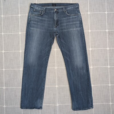Citizens of Humanity Sid Jeans Mens 38x31 Medium Wash Straight Distressed USA