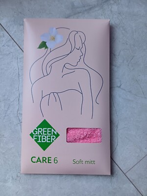 Greenway Weicher Waschhandschuh Green Fiber CARE 6, korallenrot Laska