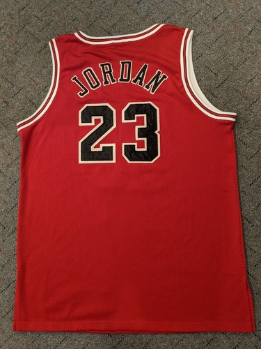 VINTAGE Michael Jordan PRO CUT Chicago Bulls Champion Jersey 1994 1995 SIZE 52 - Picture 7 of 10