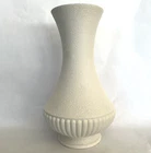 White Textured Royal Haeger Mid Century Vase Turquoise Interior 13"T Pristine
