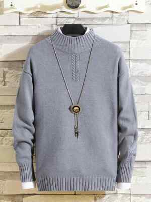 Maglione Donna Oversize Saodimallsu – Collo Alto A Pipistrello, Maniche Lunghe, Maglia Larga Con Treccia – Morbido E Caldo, Taglie Comode Per Autunno E Inverno