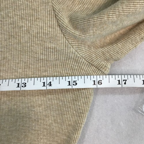 Maglione LAUREN RALPH LAUREN taglia M cotone scamosciato zip spalle pullover elasticizzato - Foto 6 di 12