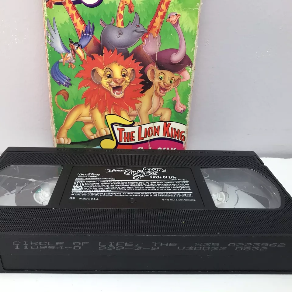 Disney Sing Along Songs The Lion King Circle of Life VHS Tape Vintage Kids Music - Image 4 of 4
