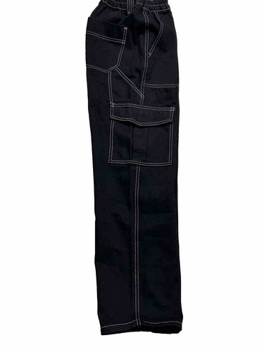 Simple Society Girls Cargo Pants 00/23 Straight Black High Rise Hip Hop Gothic - Picture 3 of 10