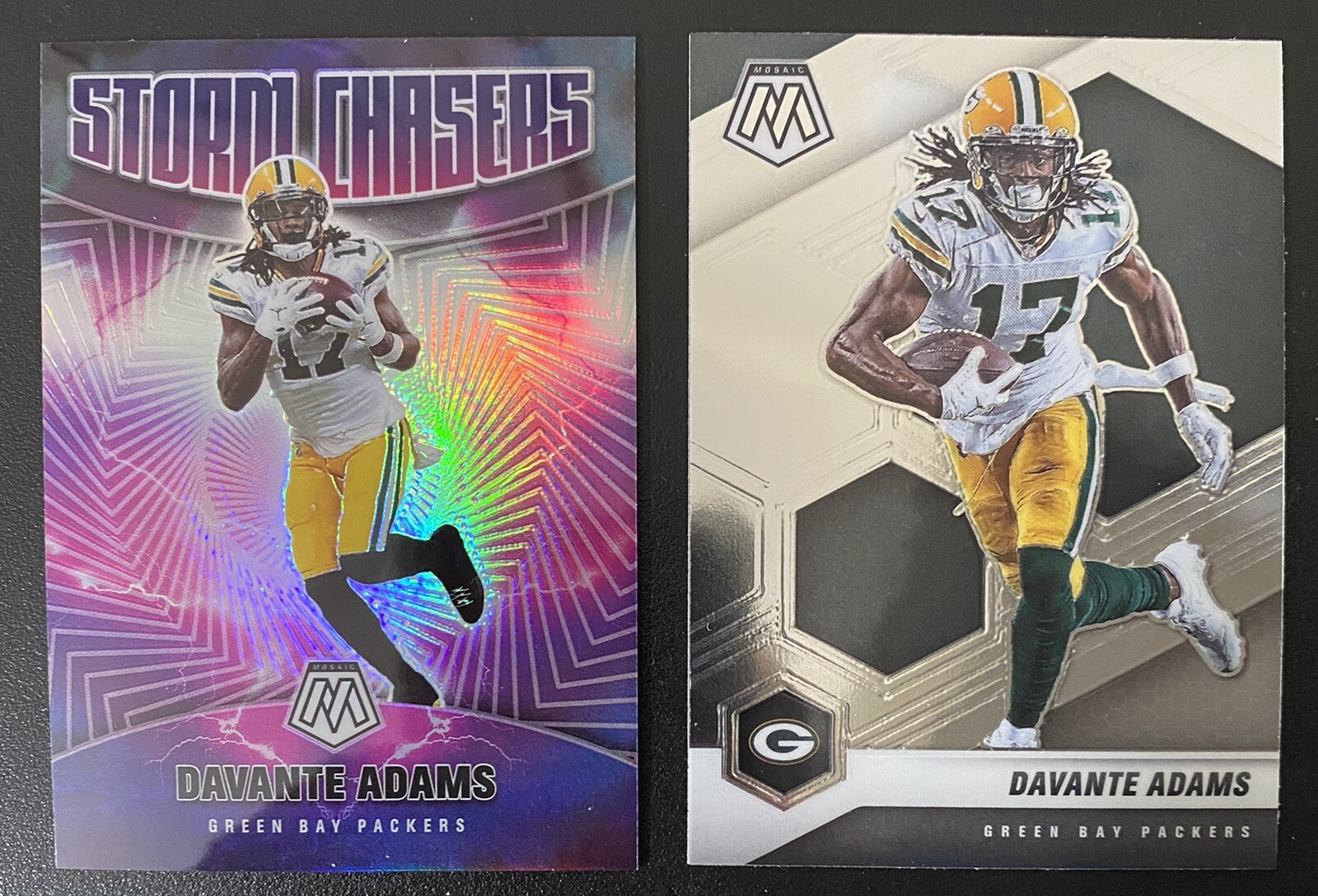 Davante Adams 2021 Mosaic Storm Chasers Case Hit SP