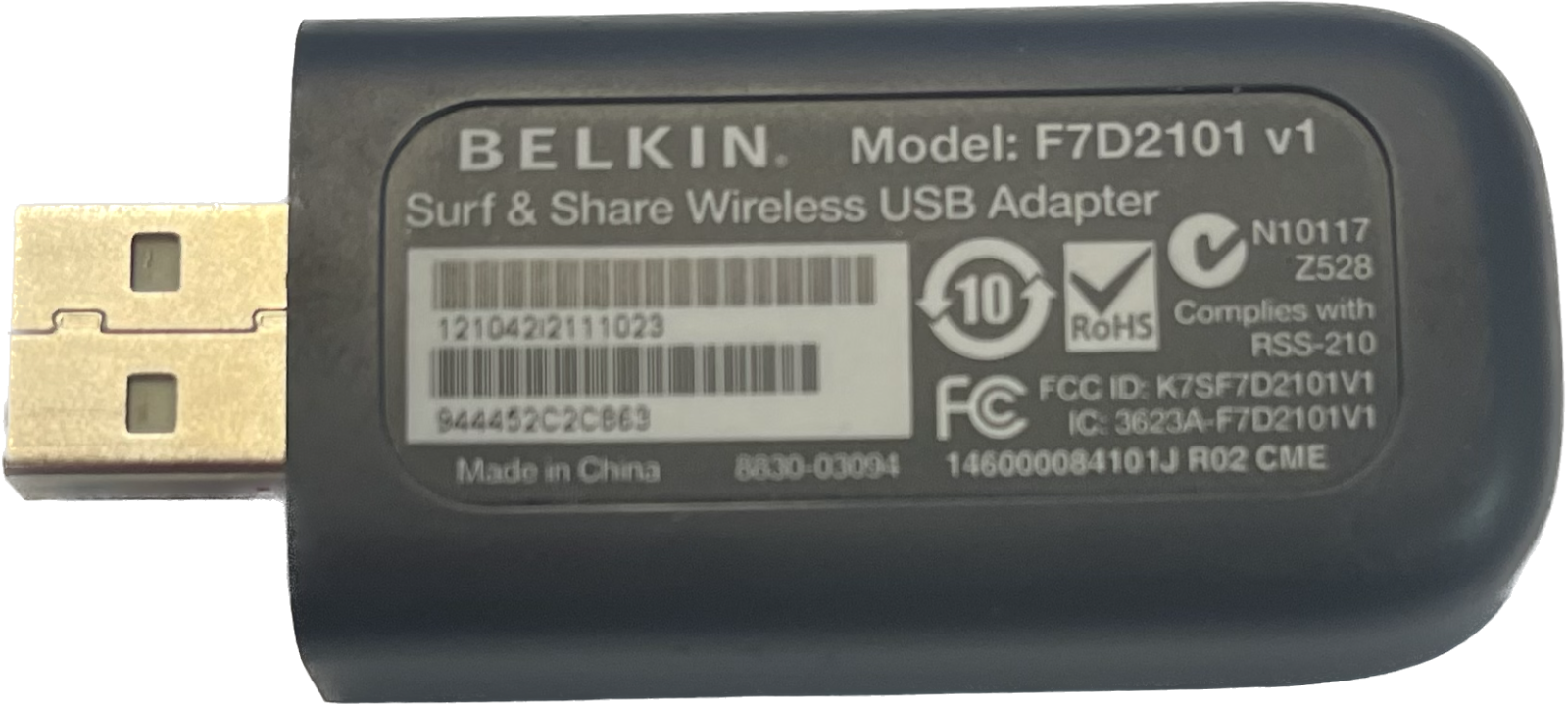 Belkin Usb Wireless Adapter Driver F7d1101 V1 Belkin Surf & Share N300 Wireless USB Adapter Model F7D2101 V1