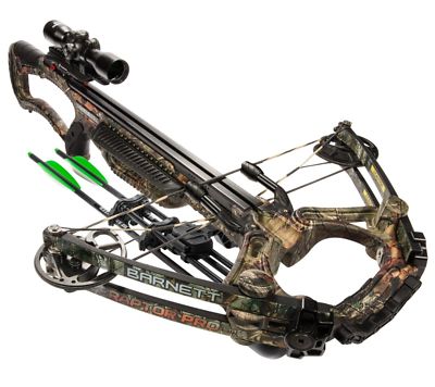 Barnett Raptor PRO STR 400FPS TriggerTech Realtree Camo Crossbow Package (78005)