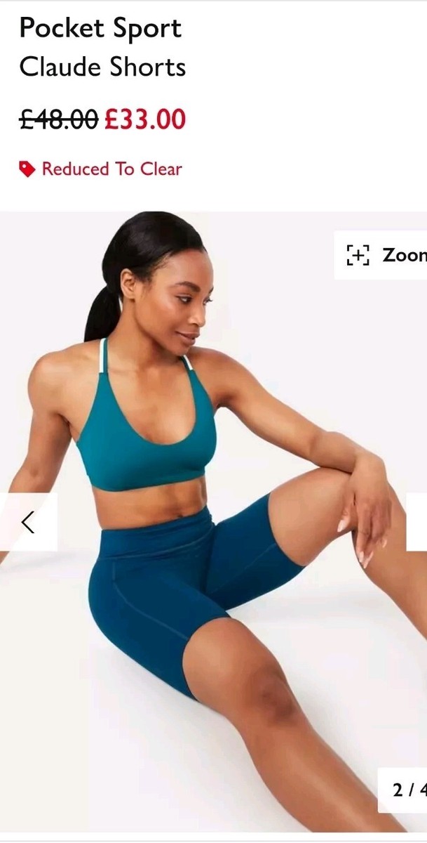 Pocket Sport Claude Gym Cycling Shorts Women Louise Thompson Size