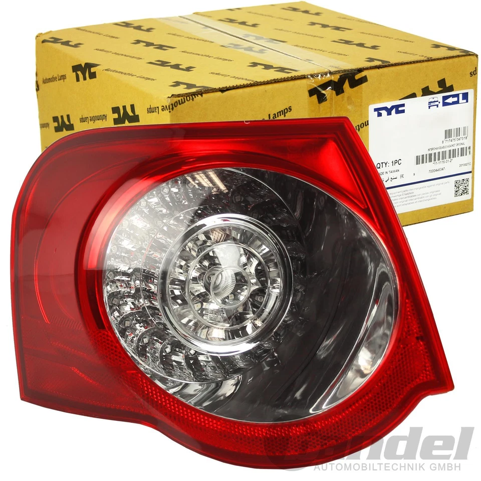 2x LED RÜCKLEUCHTEN AUßEN für VW PASSAT B6 3C VARIANT KOMBI HECKLEUCHTEN BLINKER - Bild 2 von 4