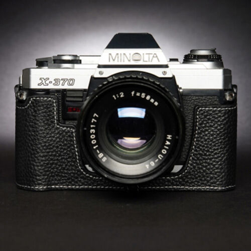 Handmade  Leather Half Camera Case Cover For Minolta X-700 X-570 X-300 X-370 - 第 1/15 張圖片