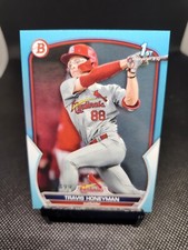 2023 Bowman Draft TRAVIS HONEYMAN 1st Bowman Base Paper Sky Blue /499 DVS 1081