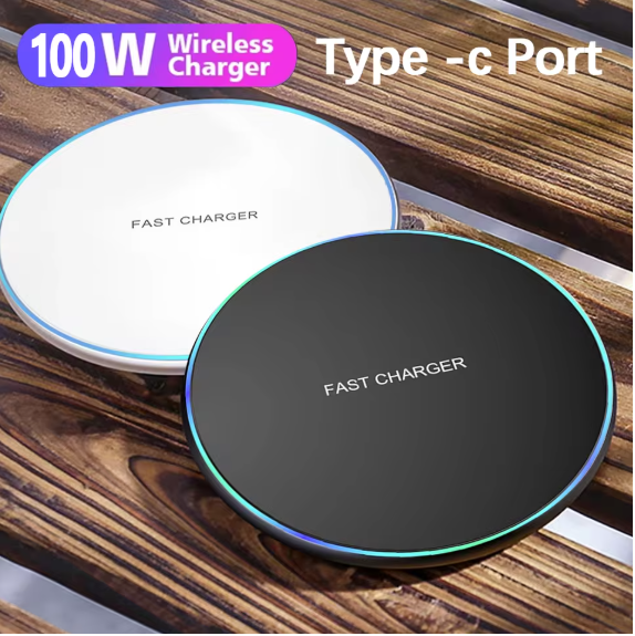 Universal Fast Wireless Charger for iPhone & Samsung Galaxy S24 S23 S22 S20 15 14 13 12 11 Pro Max-image