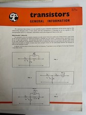 STC TRANSISTORS GENERAL INFORMATION INFO SHEET