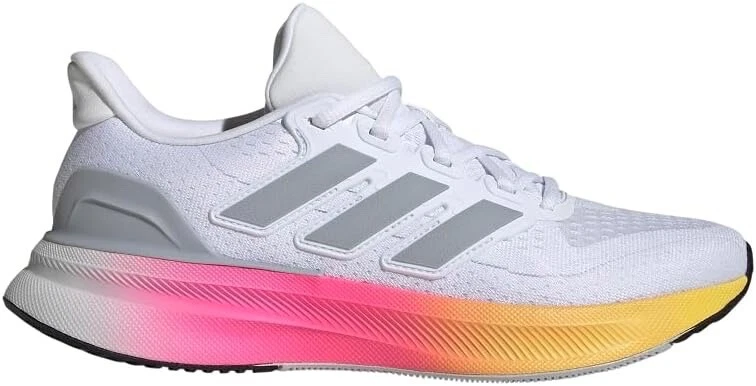adidas Women's Ultrarun 5 Running Sneaker White Halo Silver Black