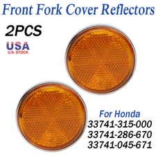 M6 Front Fork Cover Reflector For Honda CB100 CB175 CB350 CB450 CB500 CB750 US