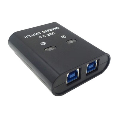 USB3.0 Hubs Manual Switching Printer Sharing Device 2 in 1 Out Data Transfer